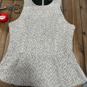 Tweed Peplum top